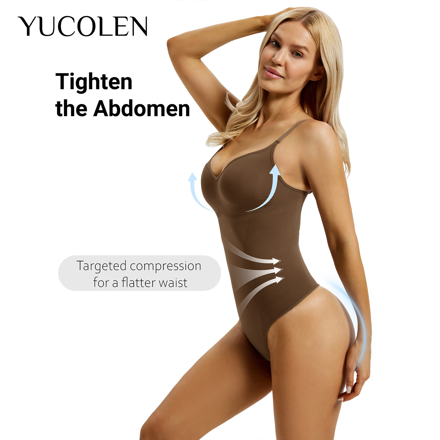 YUCOLEN Kadın U Yaka Tanga Bod - Shapewear Bodysuit Firm incelemesi ve fiyatı
