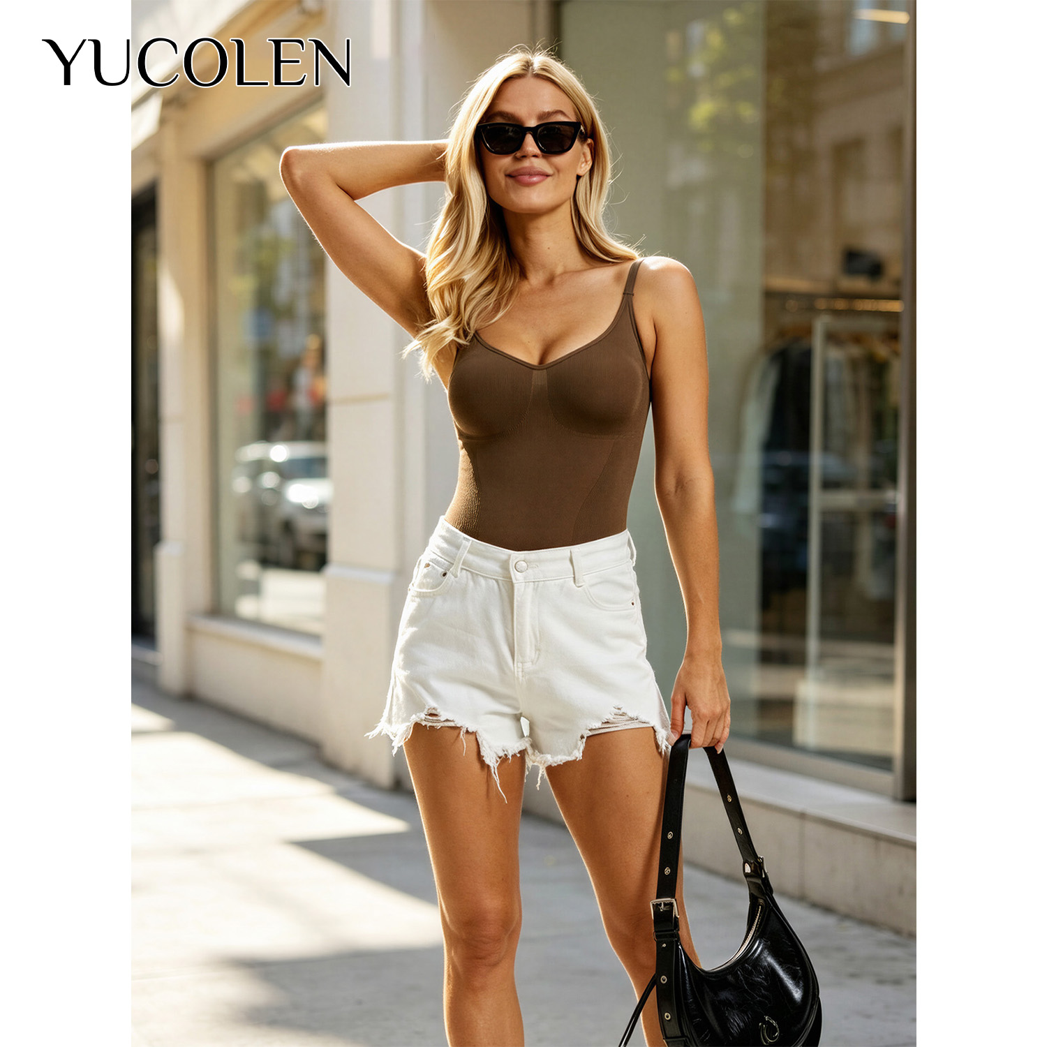 YUCOLEN Kadın U Yaka Tanga Bod - Shapewear Bodysuit Firm incelemesi ve fiyatı