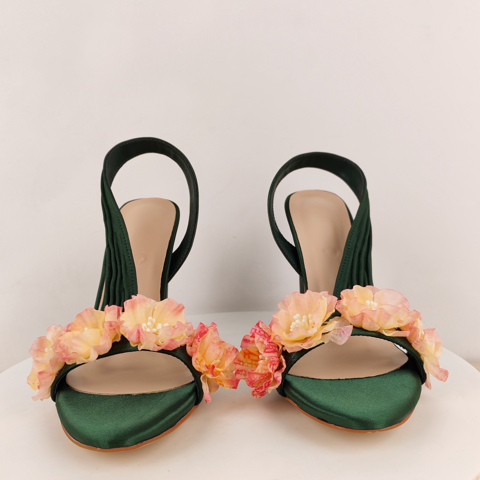 Blok Topuklu Slingback Çiçekli - Slip Dress Satin incelemesi ve fiyatı