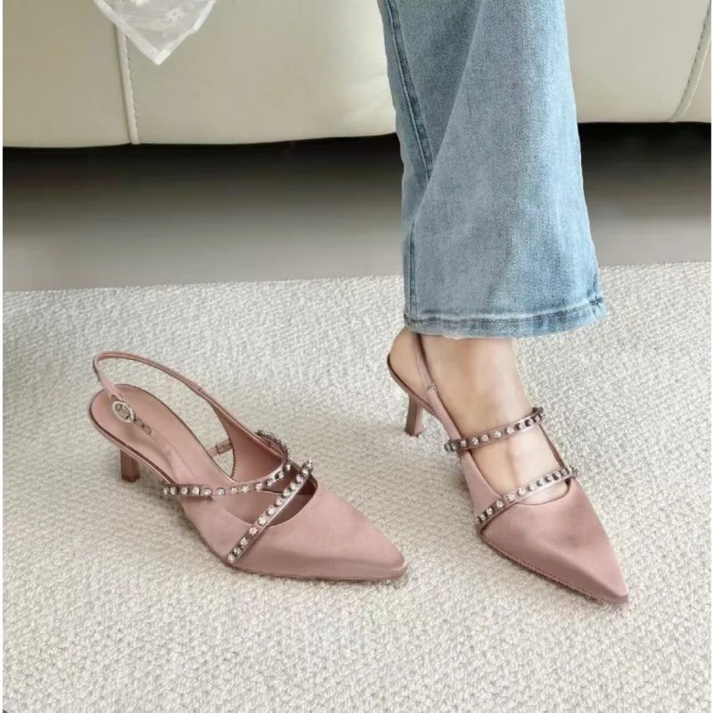 Moda Kadın Sandaletleri Pembe  - Slip Dress Satin incelemesi ve fiyatı